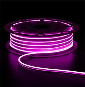 紫色のLEDネオン